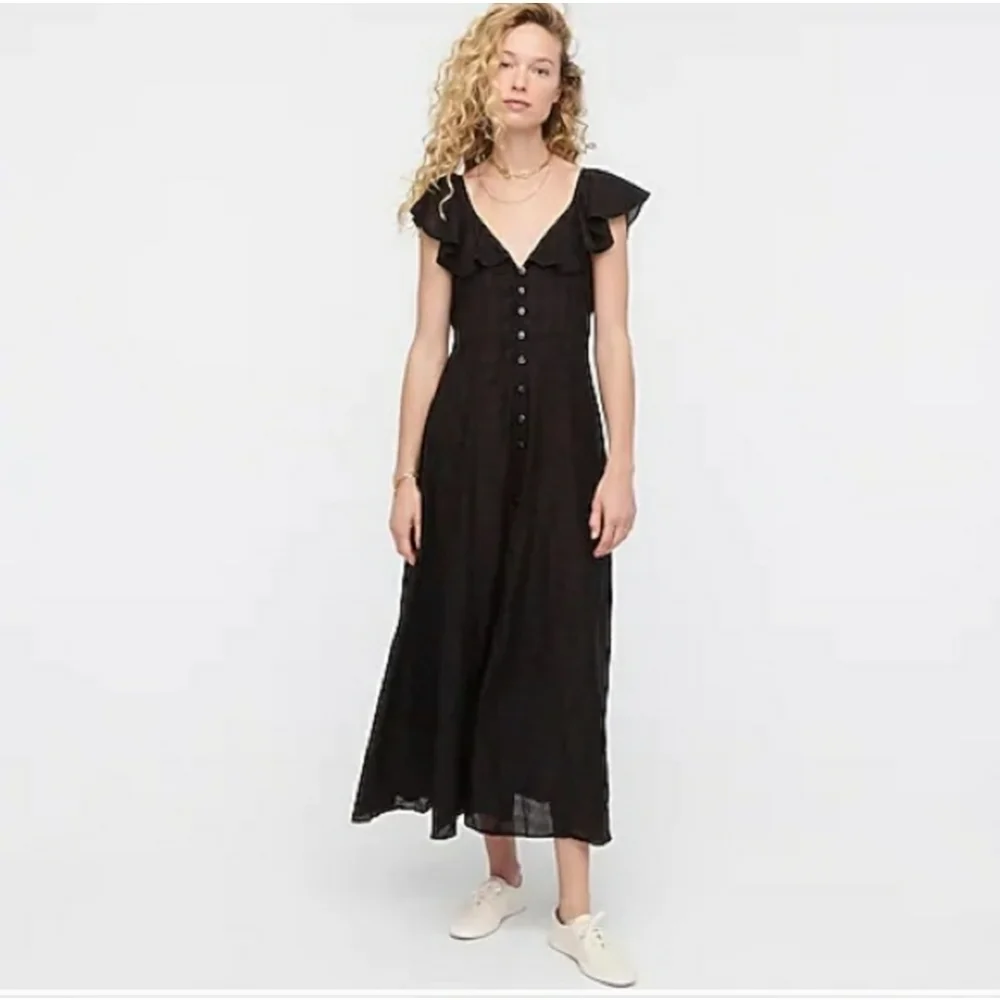 87. NWOT J.Crew Button-up dress in jacquard gingham